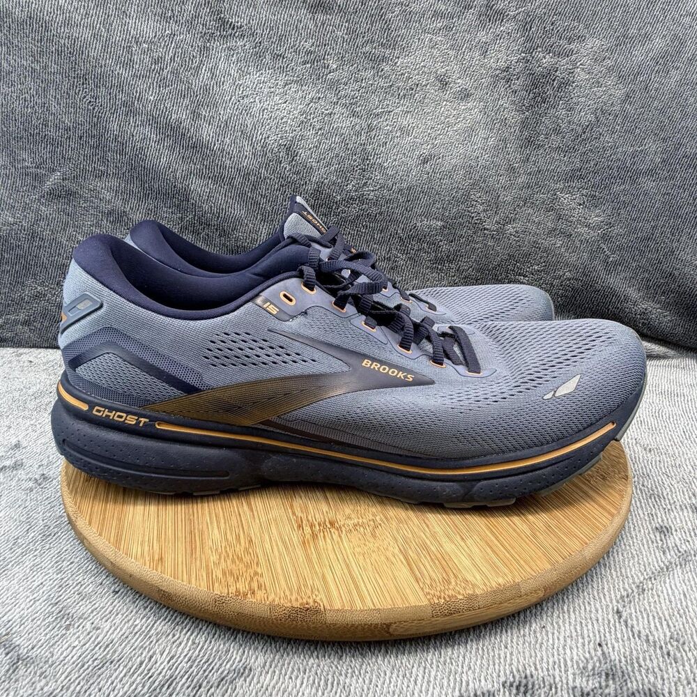 Brooks Ghost 15 Shoes Mens Size 14 D Gray Running Sneakers 1103931D025